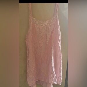 Vintage Y2K Victoria’s Secret Pink Label Baby Pink Lace Slip / Babydoll
